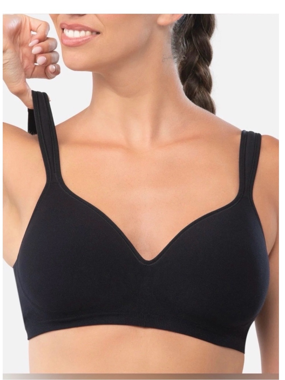 Underoutfit The Perfect Neckline Bra 460 Black Wireless Seamless Bra